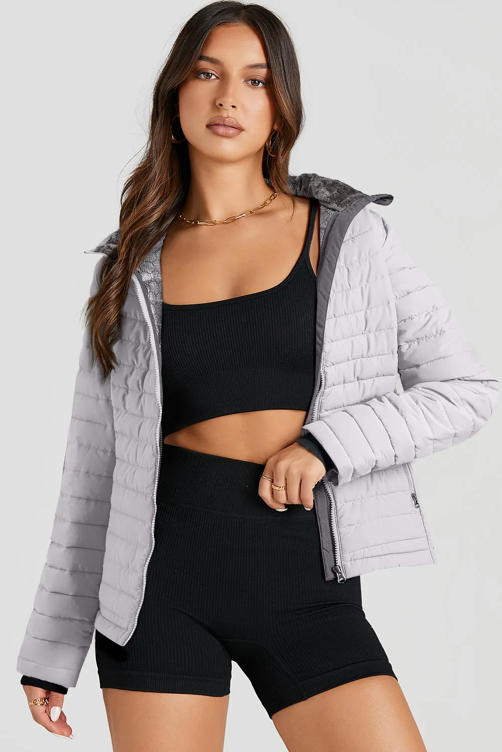 Quilted Zip-up Puffer Jacket: For When You Want to Stay Warm as Hell, Look Hot as Hell