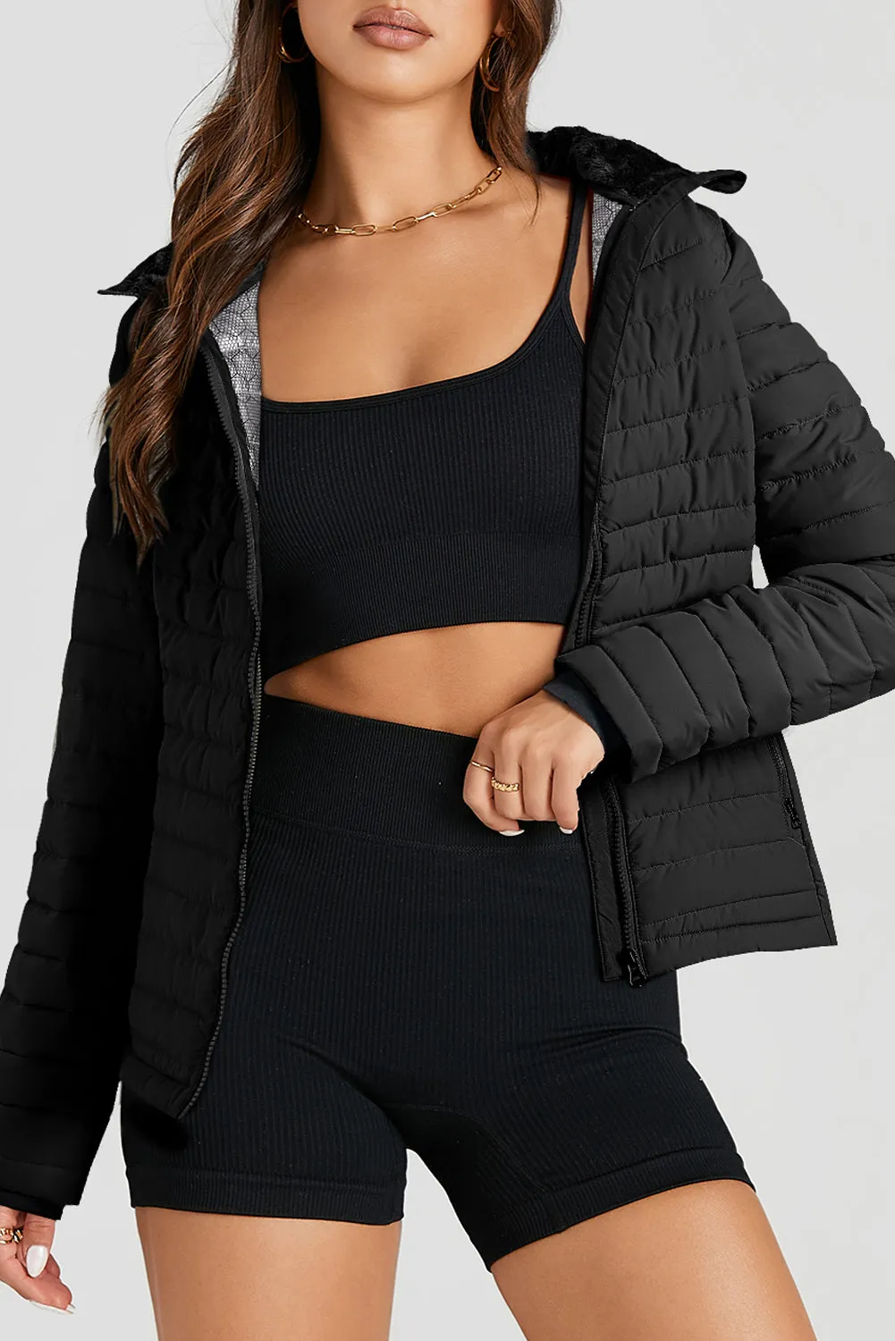 Quilted Zip-up Puffer Jacket: For When You Want to Stay Warm as Hell, Look Hot as Hell