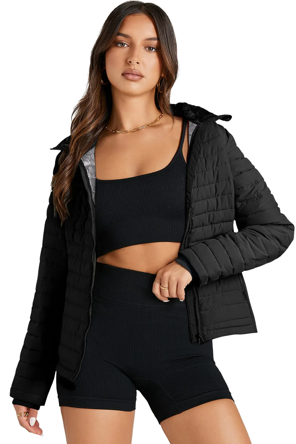 Quilted Zip-up Puffer Jacket: For When You Want to Stay Warm as Hell, Look Hot as Hell