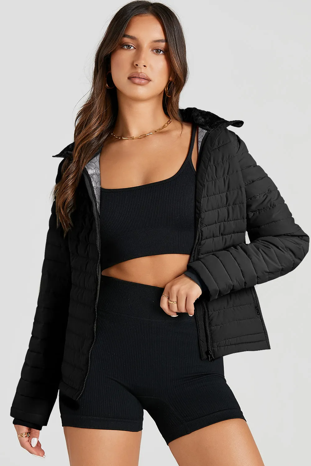 Quilted Zip-up Puffer Jacket: For When You Want to Stay Warm as Hell, Look Hot as Hell