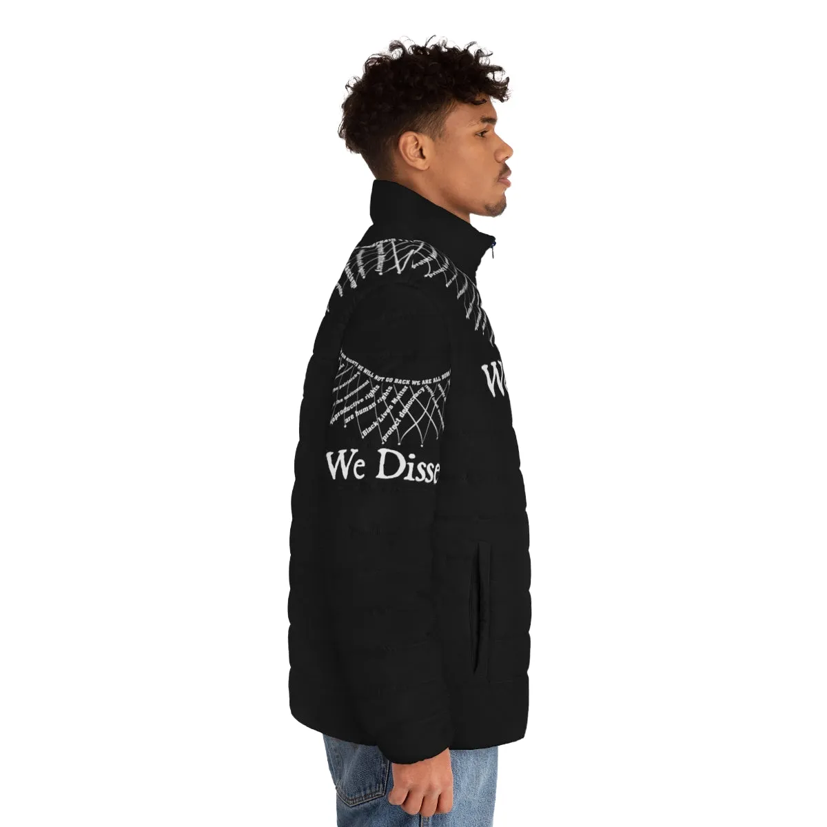 "Empower Your Voice: 'We Dissent' Puffer Jacket"