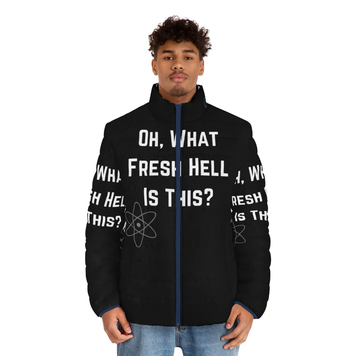 "Fresh Hell Theory" Big Bang Theory Puffer Jacket