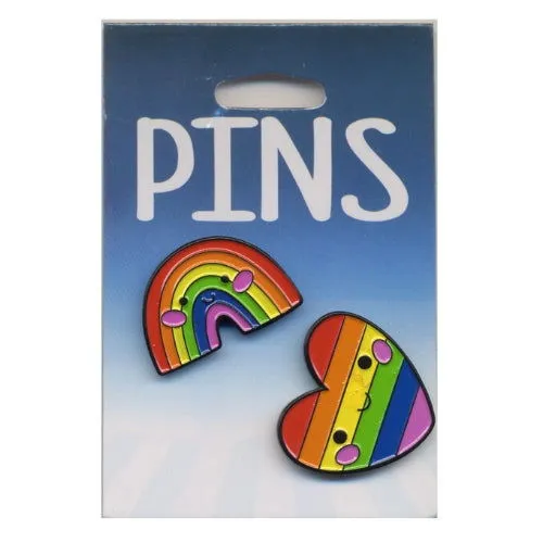 Rainbow/Rainbow Heart: Pins - Kalan