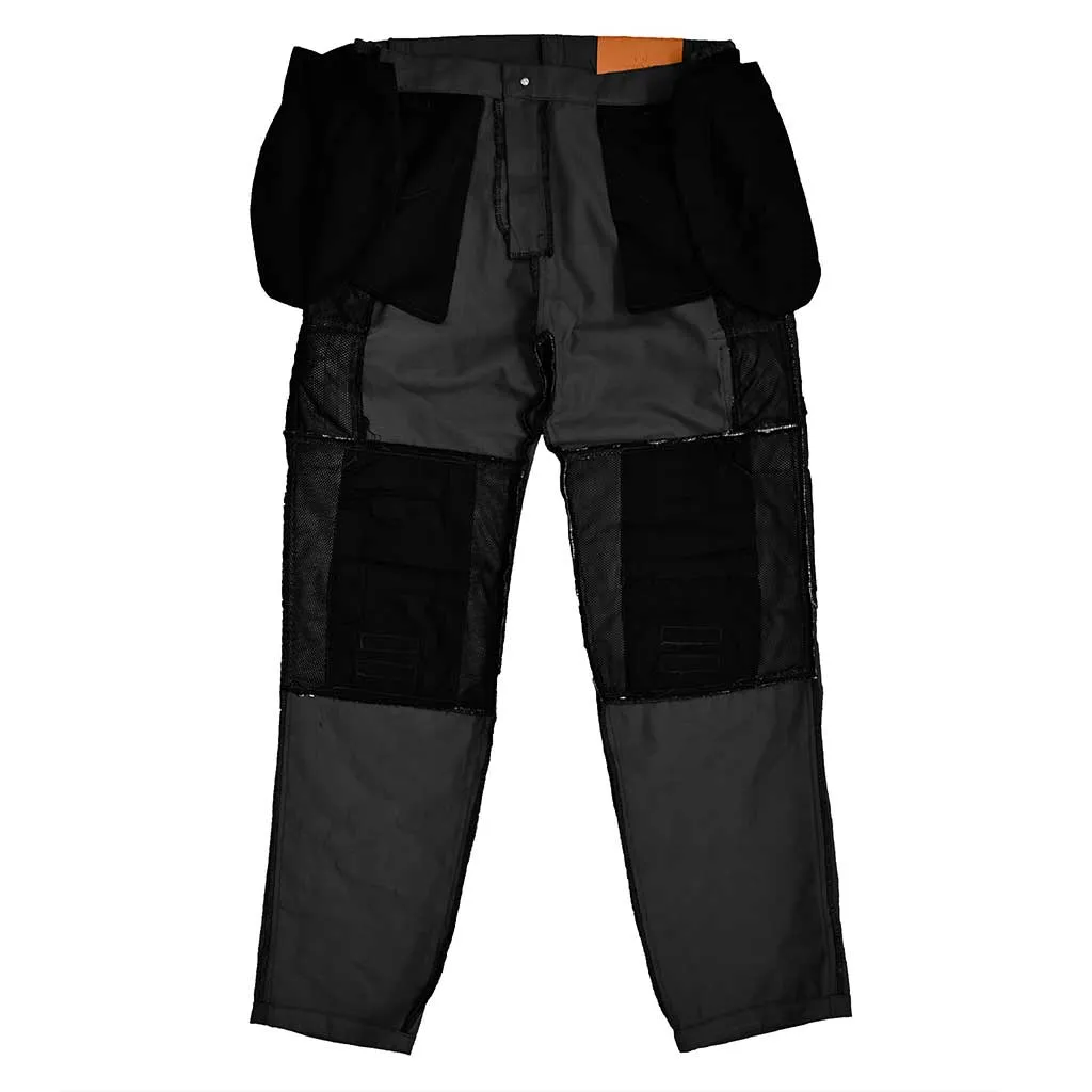 RIDERACT® Men Cotton Motorcycle Cargo Pant Black