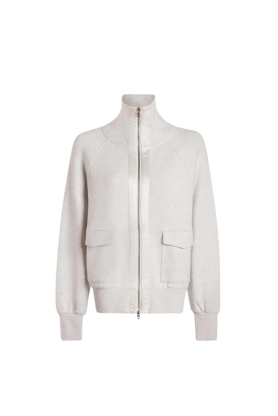 Roxbury Zip Through, Ivory Marl