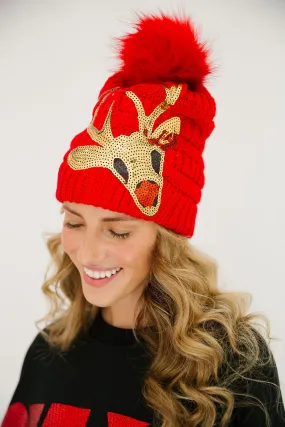 RUDOLPH RED BEANIE