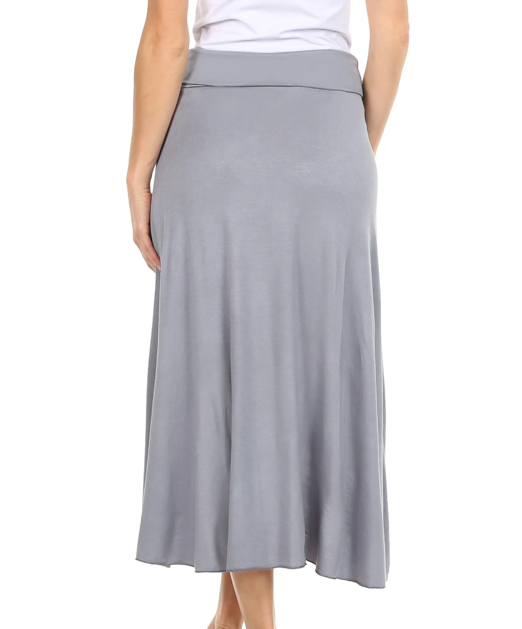 Sakkas Soft Jersey Feel Solid Color Strapless High Low Dress / Skirt