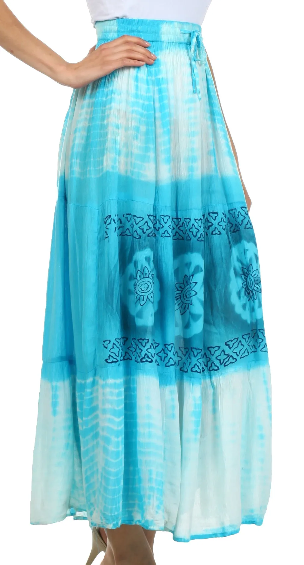 Sakkas Trinity Gypsy Boho Gauzy Skirt