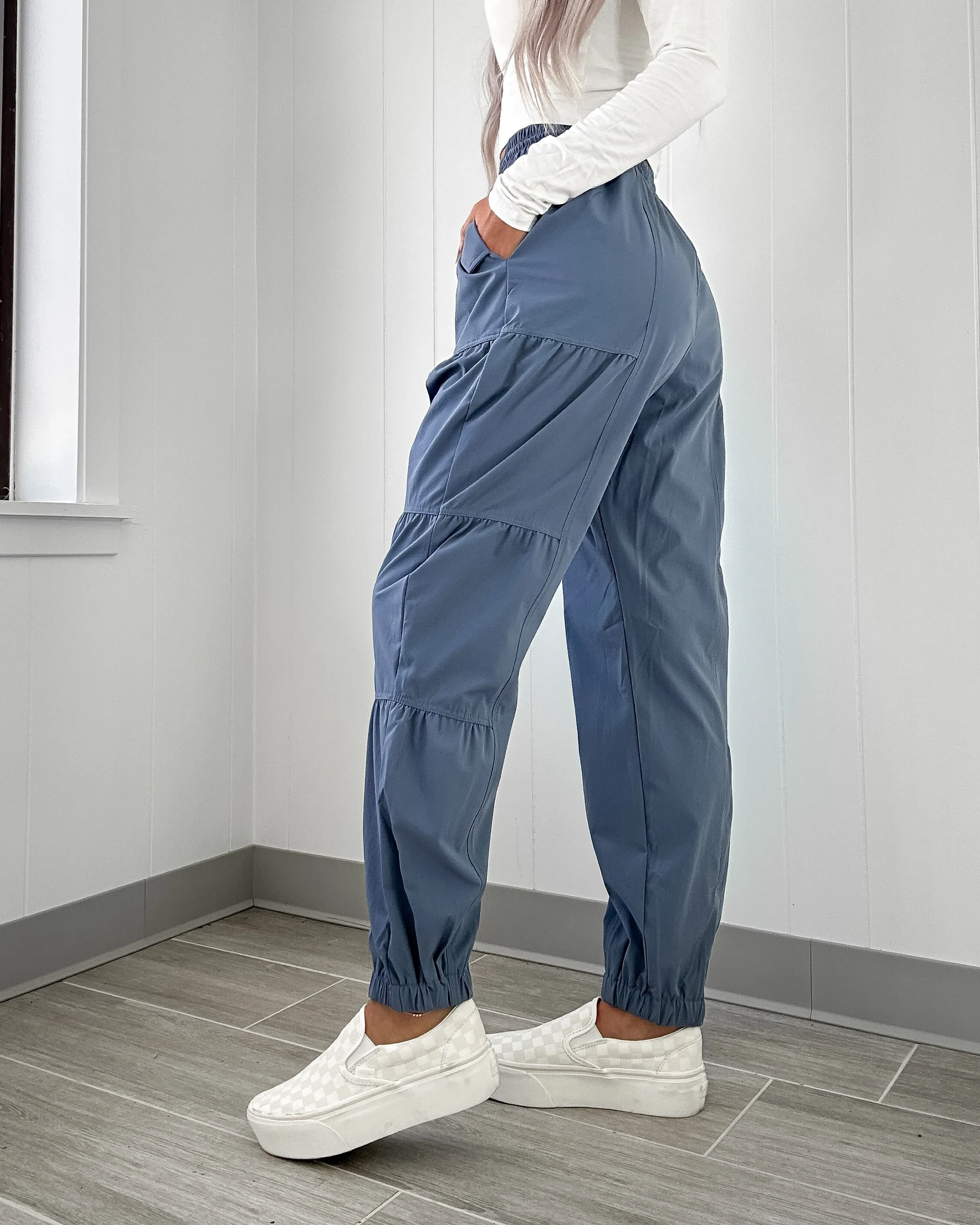 Sammie Cargo Jogger Pants - Denim