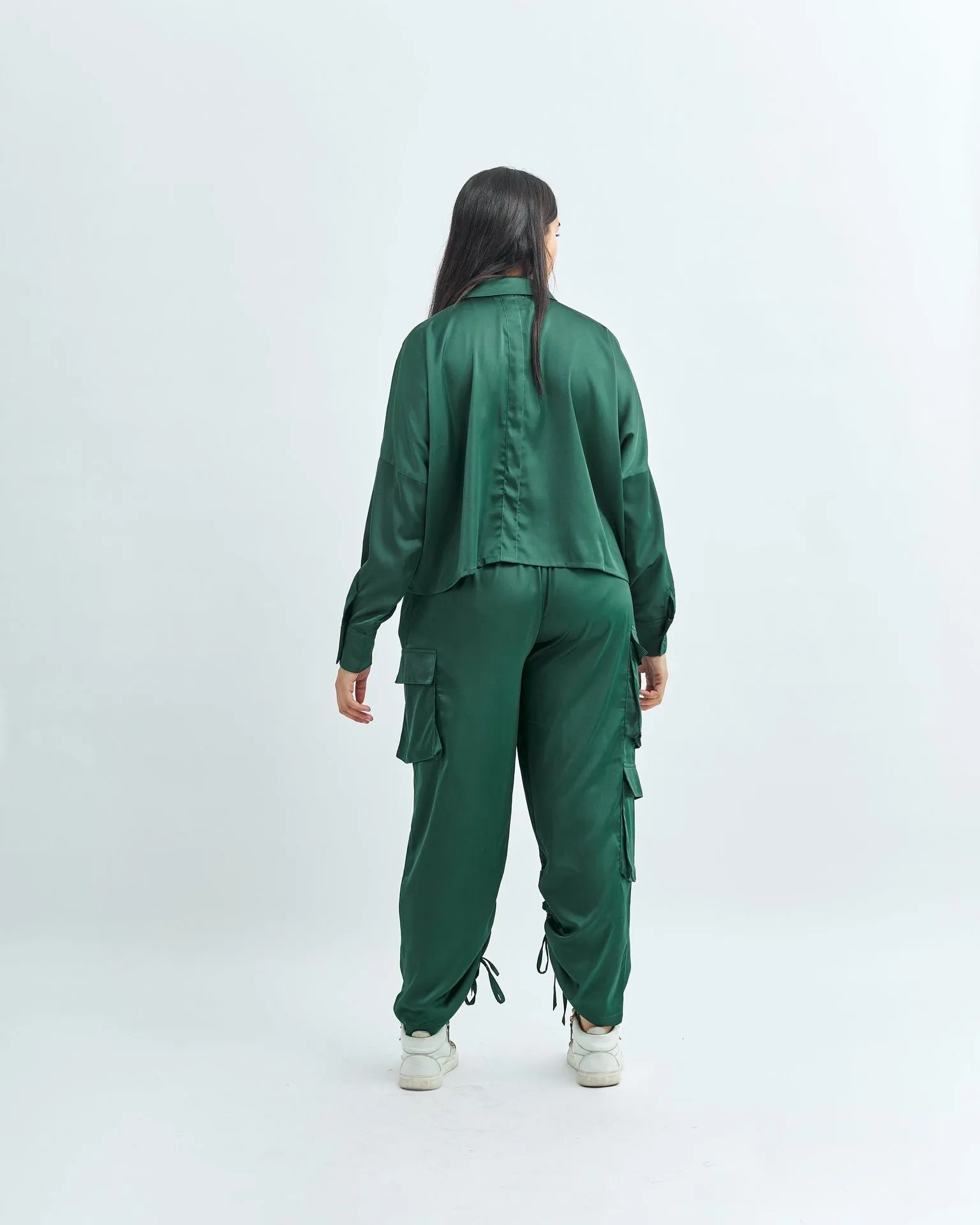 Satin Cargo Pants - The Makeovr