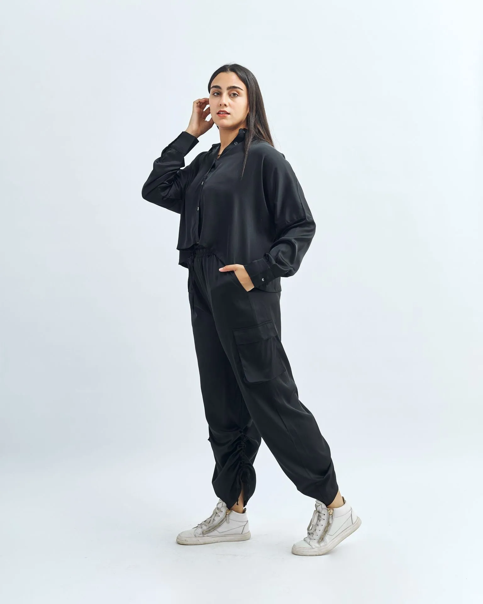 Satin Cargo Pants - The Makeovr