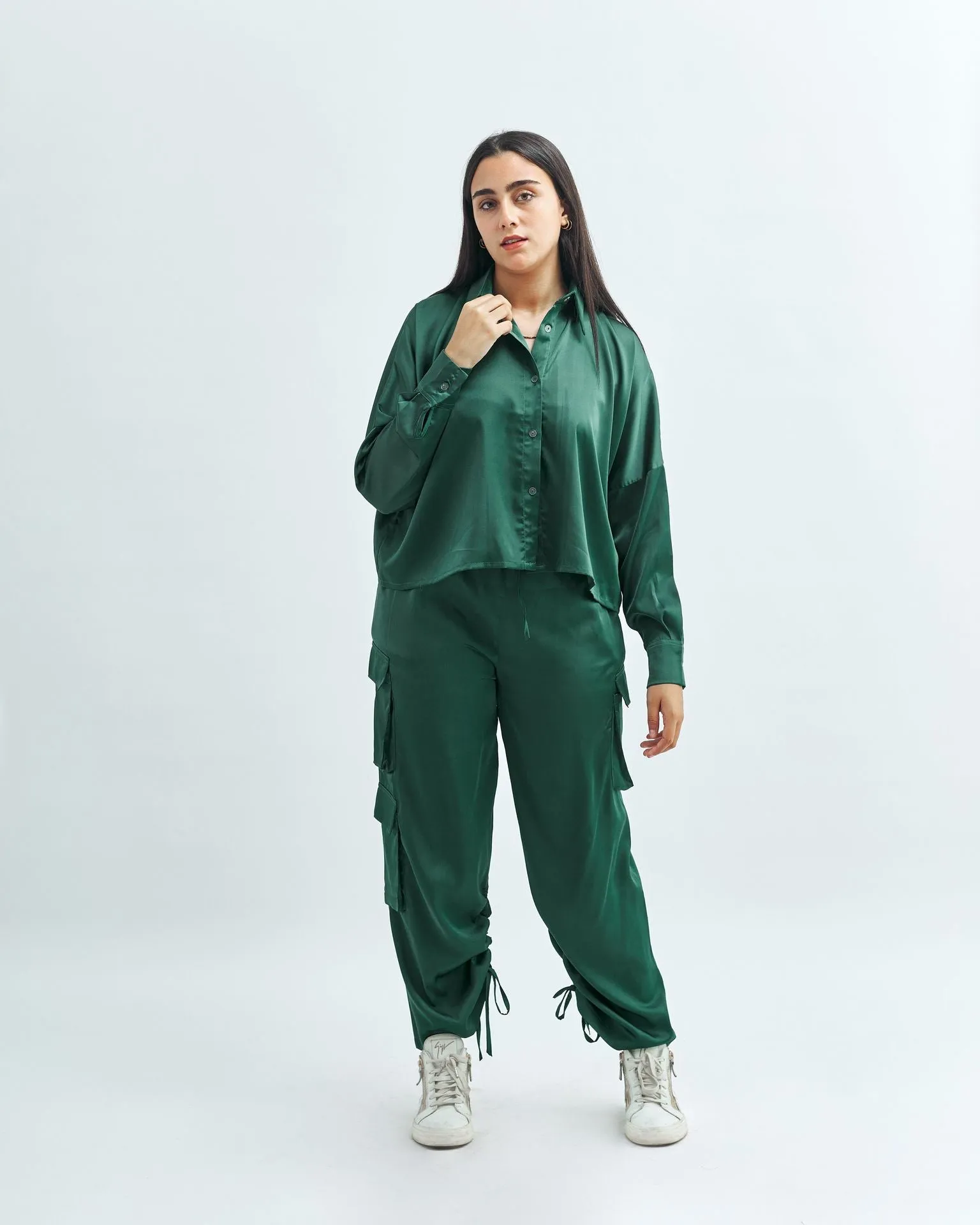 Satin Cargo Pants - The Makeovr