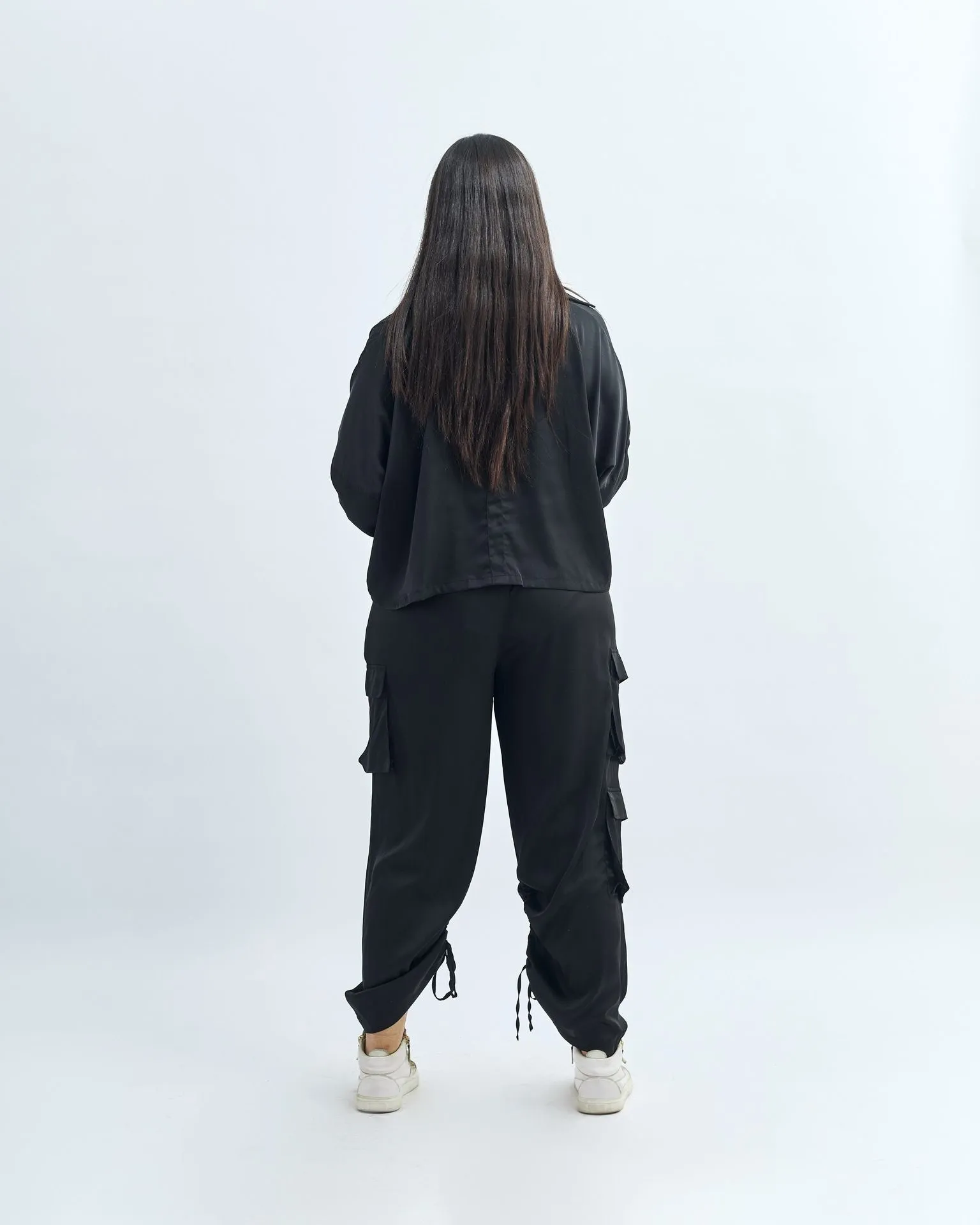 Satin Cargo Pants - The Makeovr