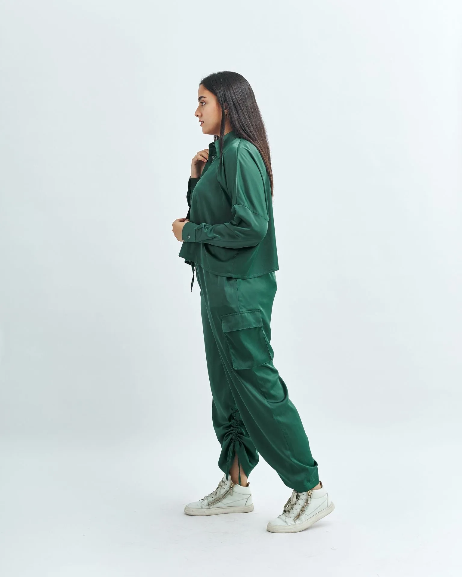 Satin Cargo Pants - The Makeovr