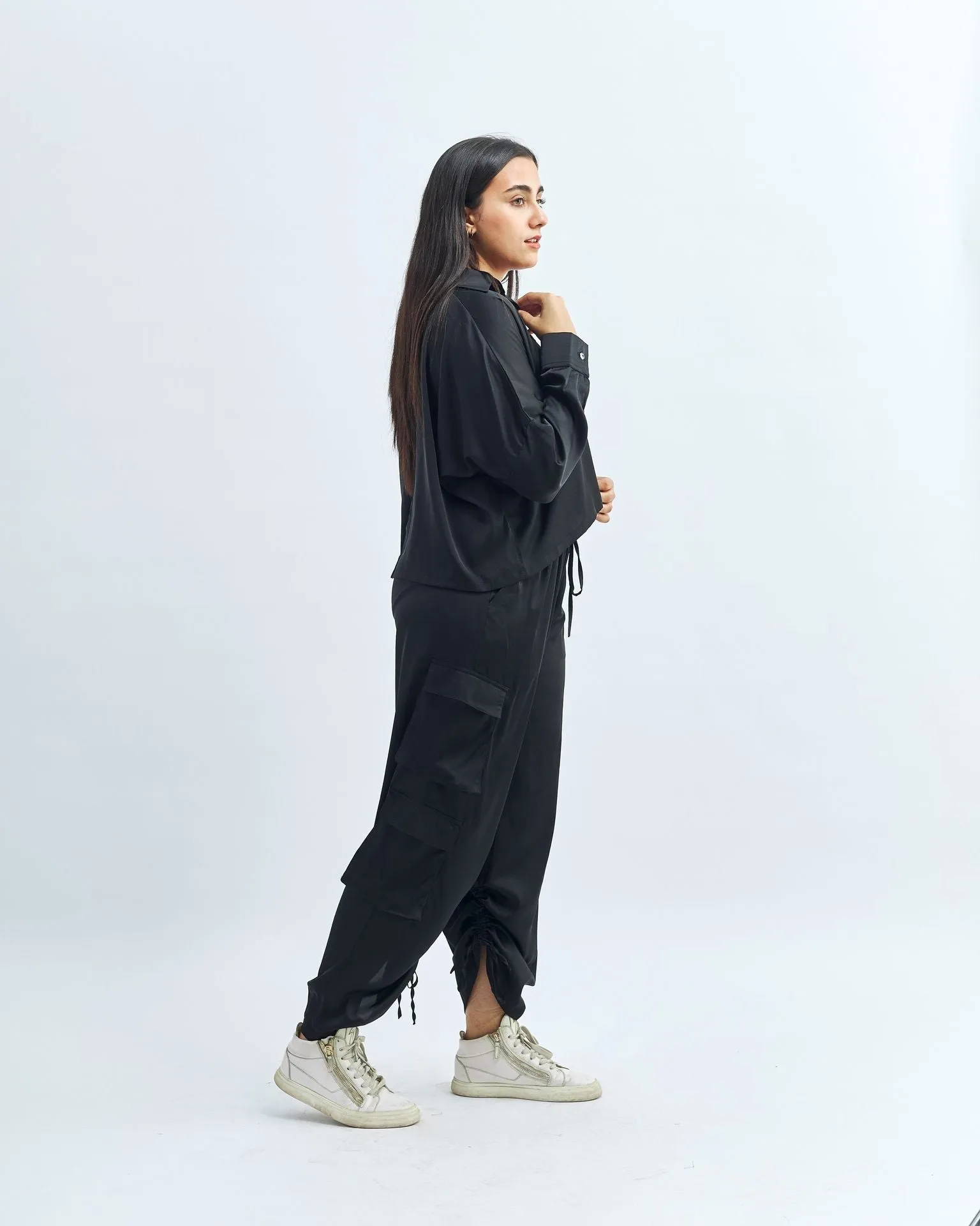 Satin Cargo Pants - The Makeovr