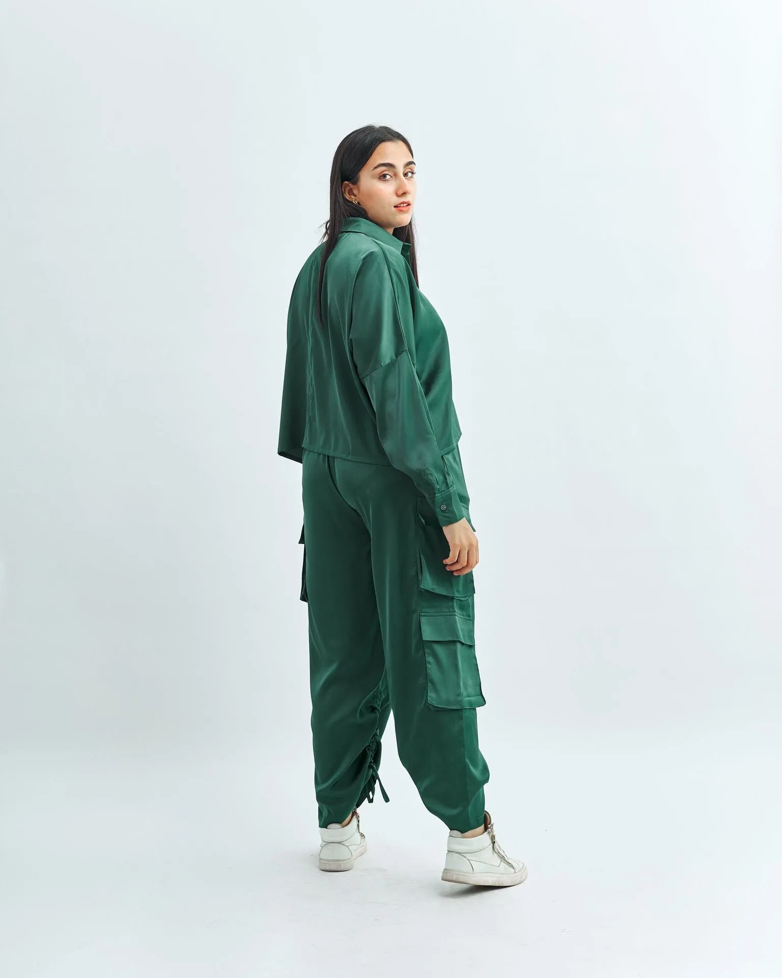 Satin Cargo Pants - The Makeovr