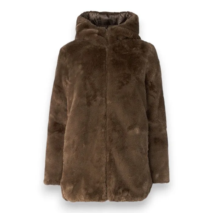 SAVE THE DUCK - BRIDGET REVERSIBLE FAUX FUR JACKET