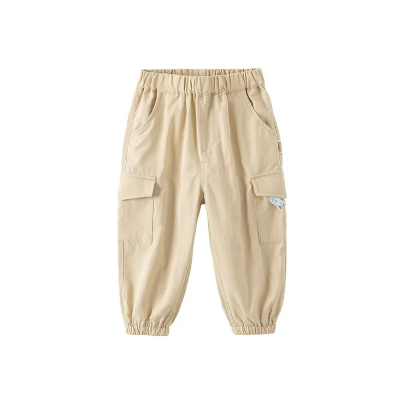 Shooting Rocket Boy Beige Cargo Pants