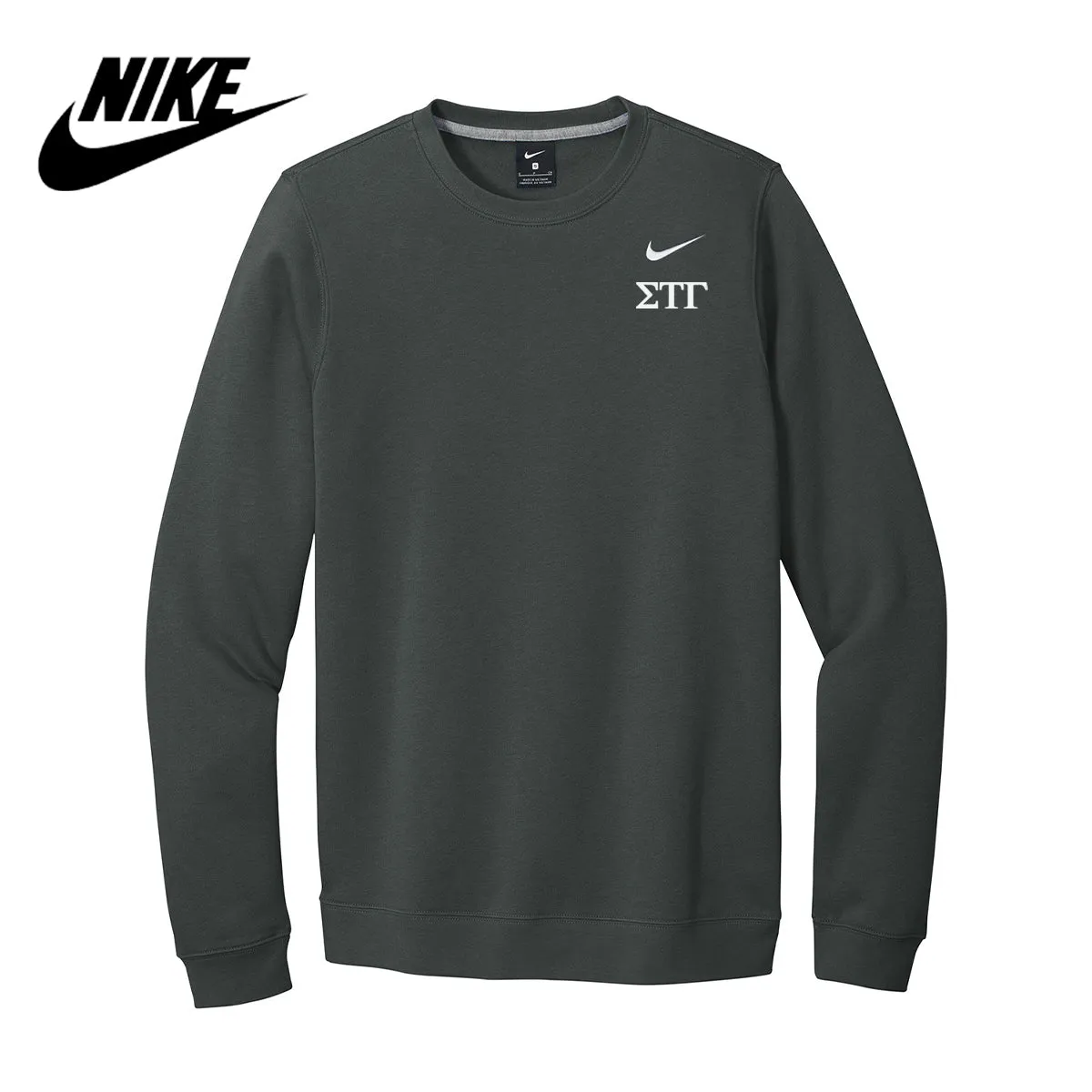 Sig Tau Nike Embroidered Crewneck