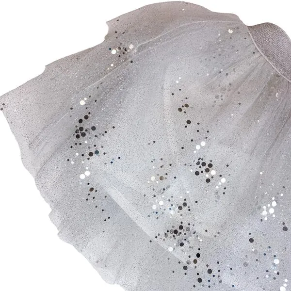 Silver Dots Tutu Skirt