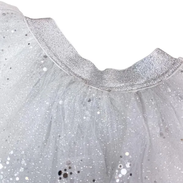 Silver Dots Tutu Skirt