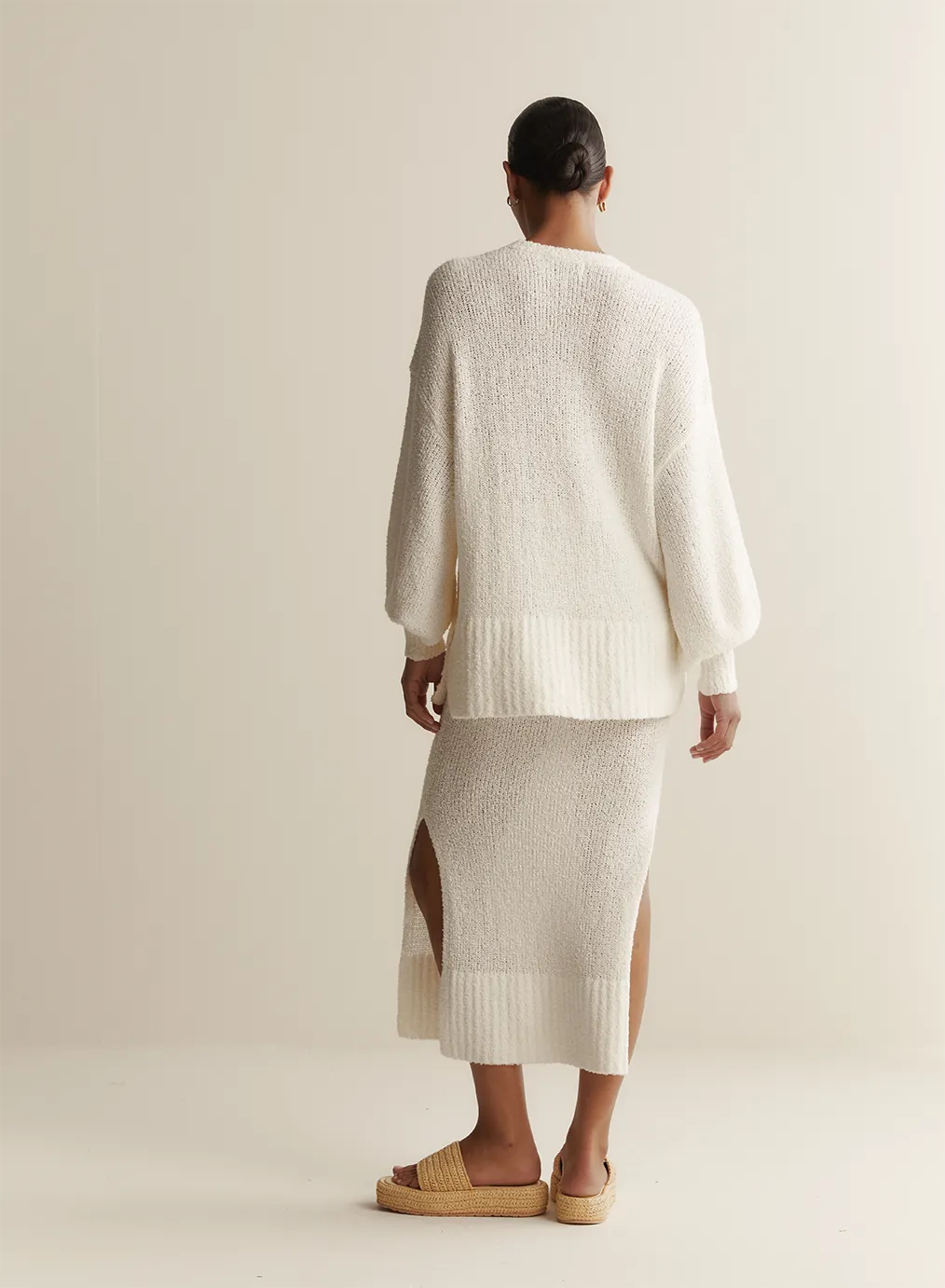 Siona Organic Cotton Cashmere Knit | Cream