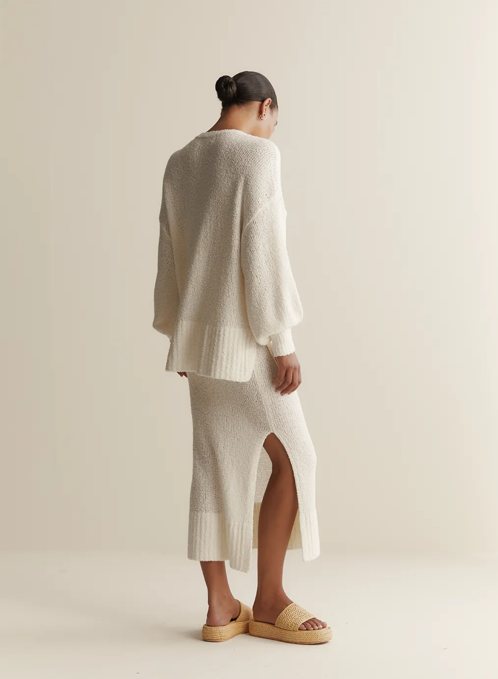 Siona Organic Cotton Cashmere Knit | Cream