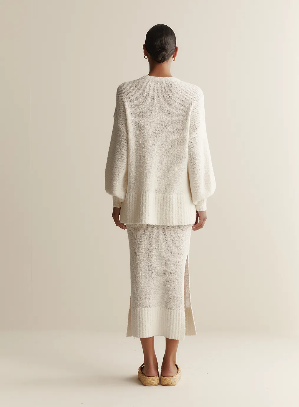 Siona Organic Cotton Cashmere Knit | Cream