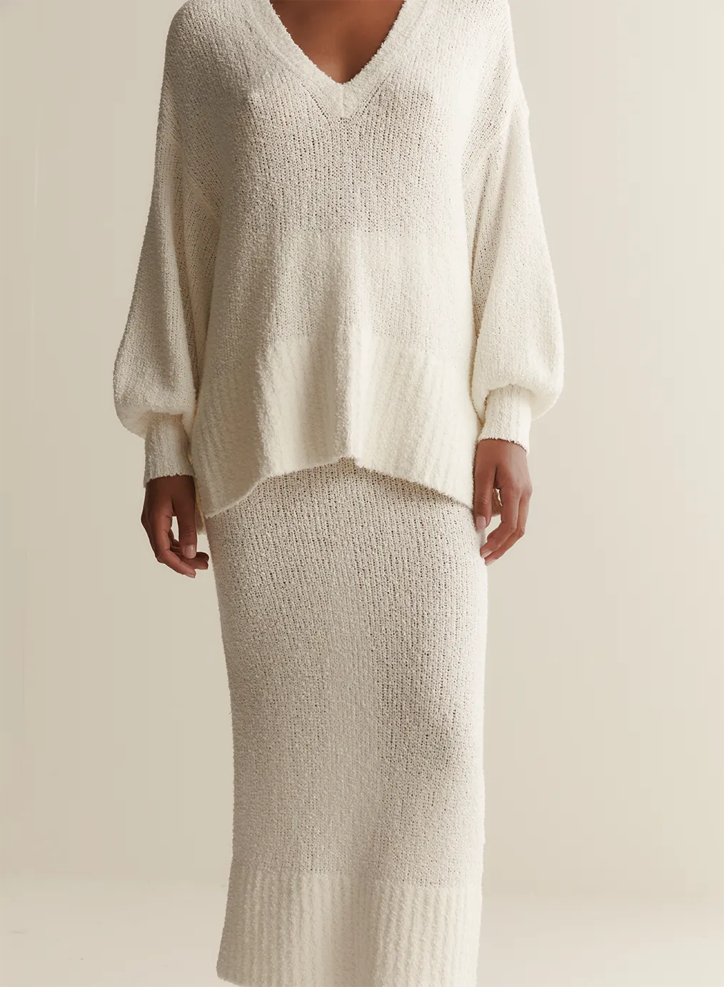 Siona Organic Cotton Cashmere Knit | Cream