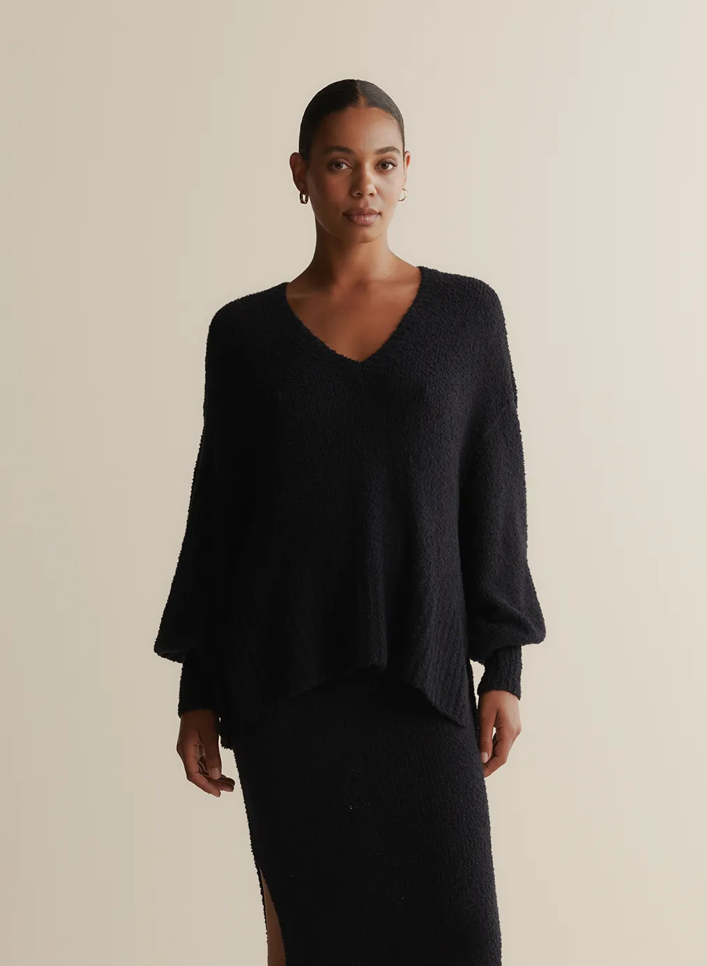 Siona Organic Cotton Cashmere Knit | Navy