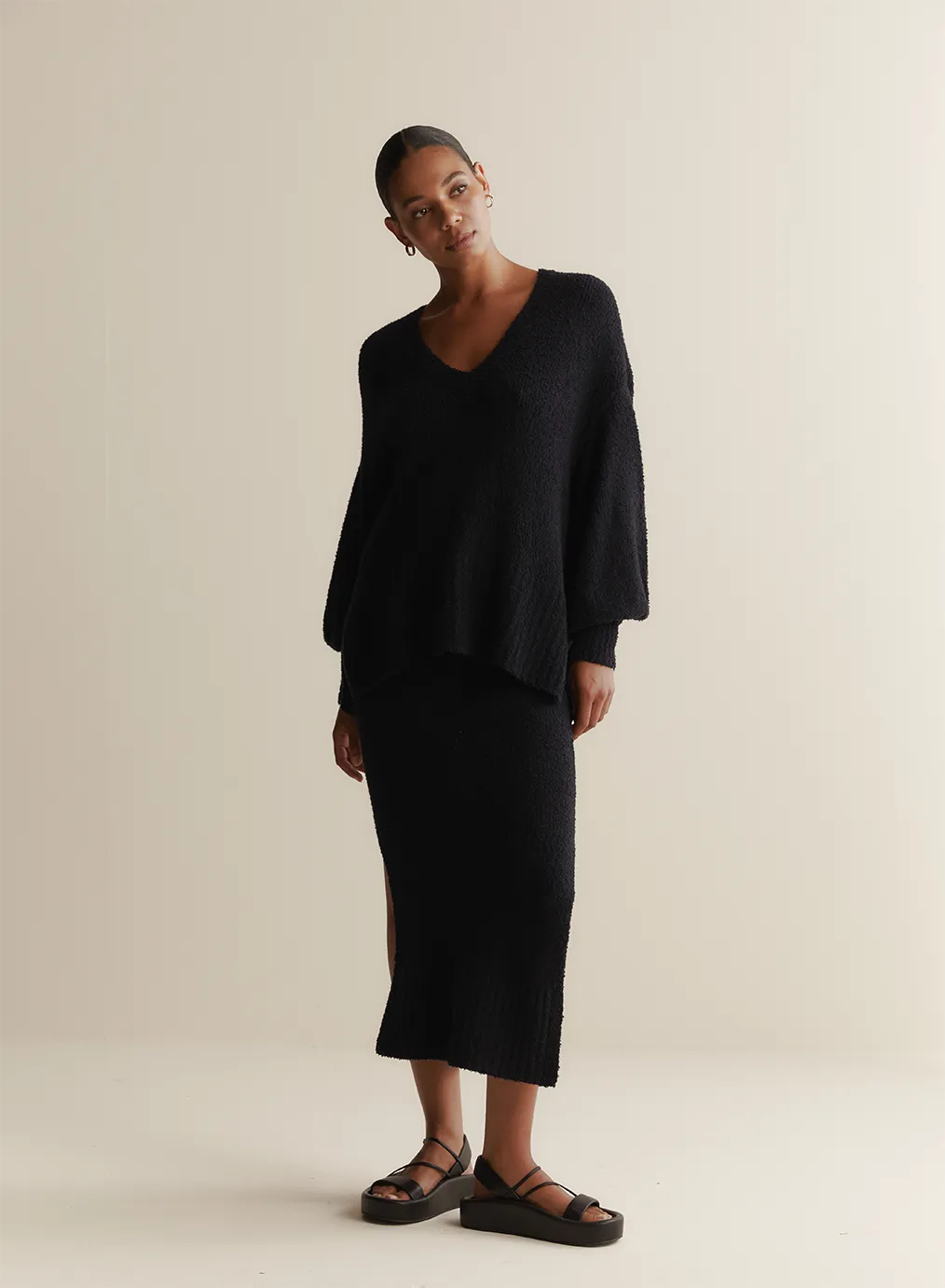 Siona Organic Cotton Cashmere Knit | Navy