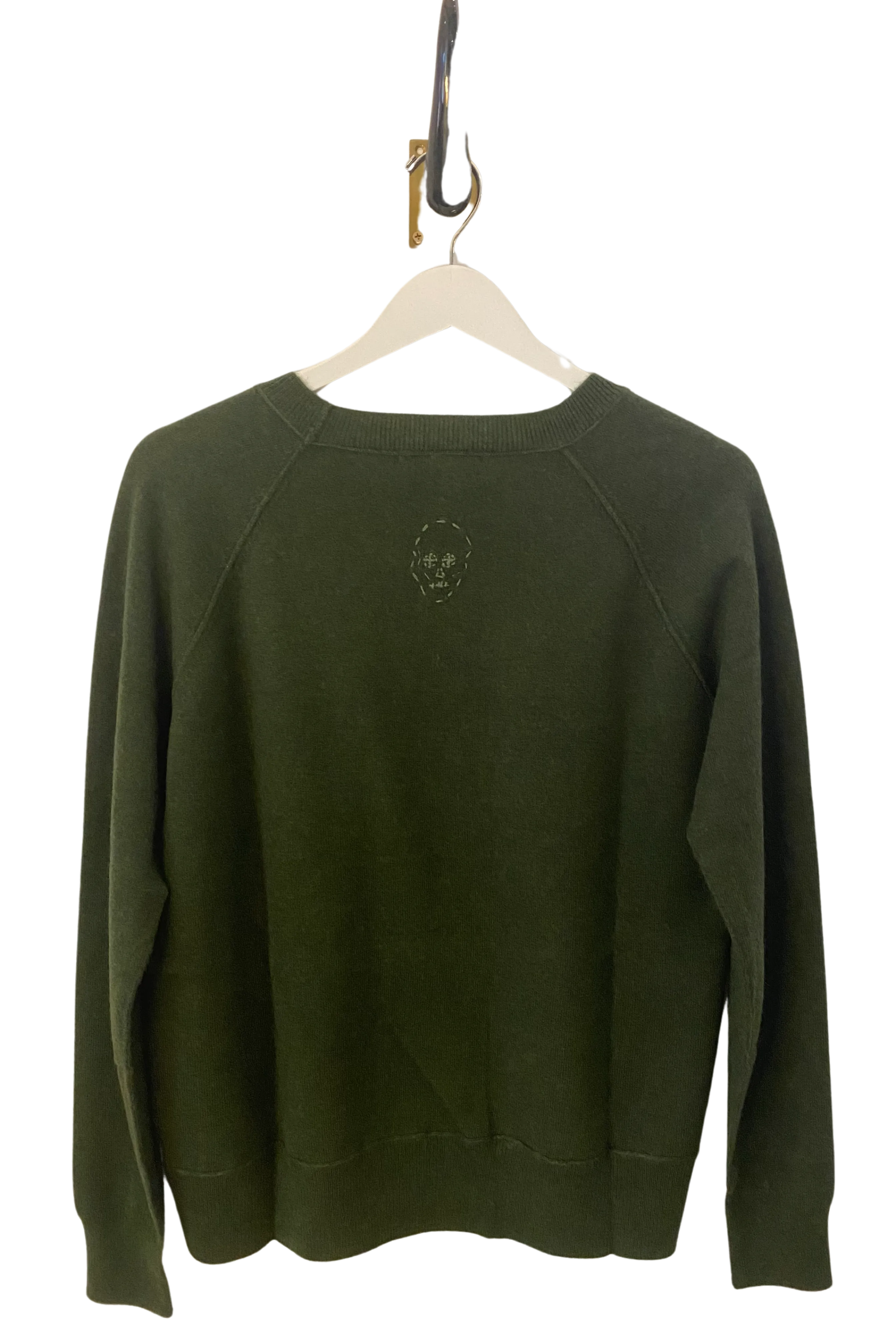 Skull Cashmere Sweatshirt in Utility