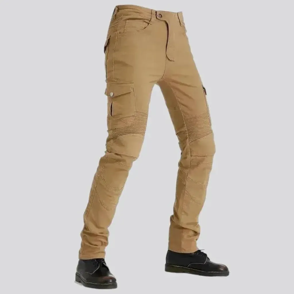 Slim biker men's jeans pants