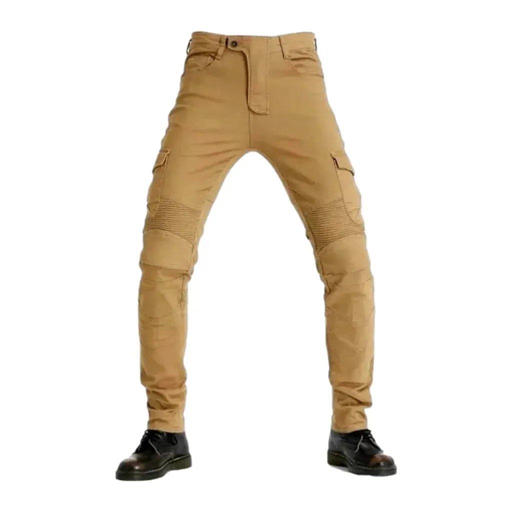 Slim biker men's jeans pants