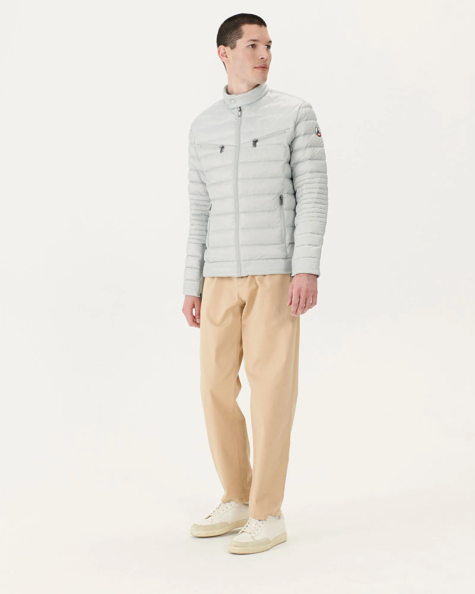 Soft grey David puffer jacket