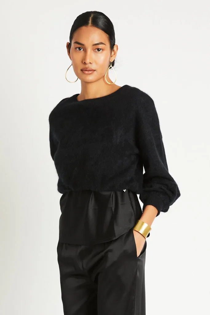 STEVIE CASHMERE SWEATER - BLACK