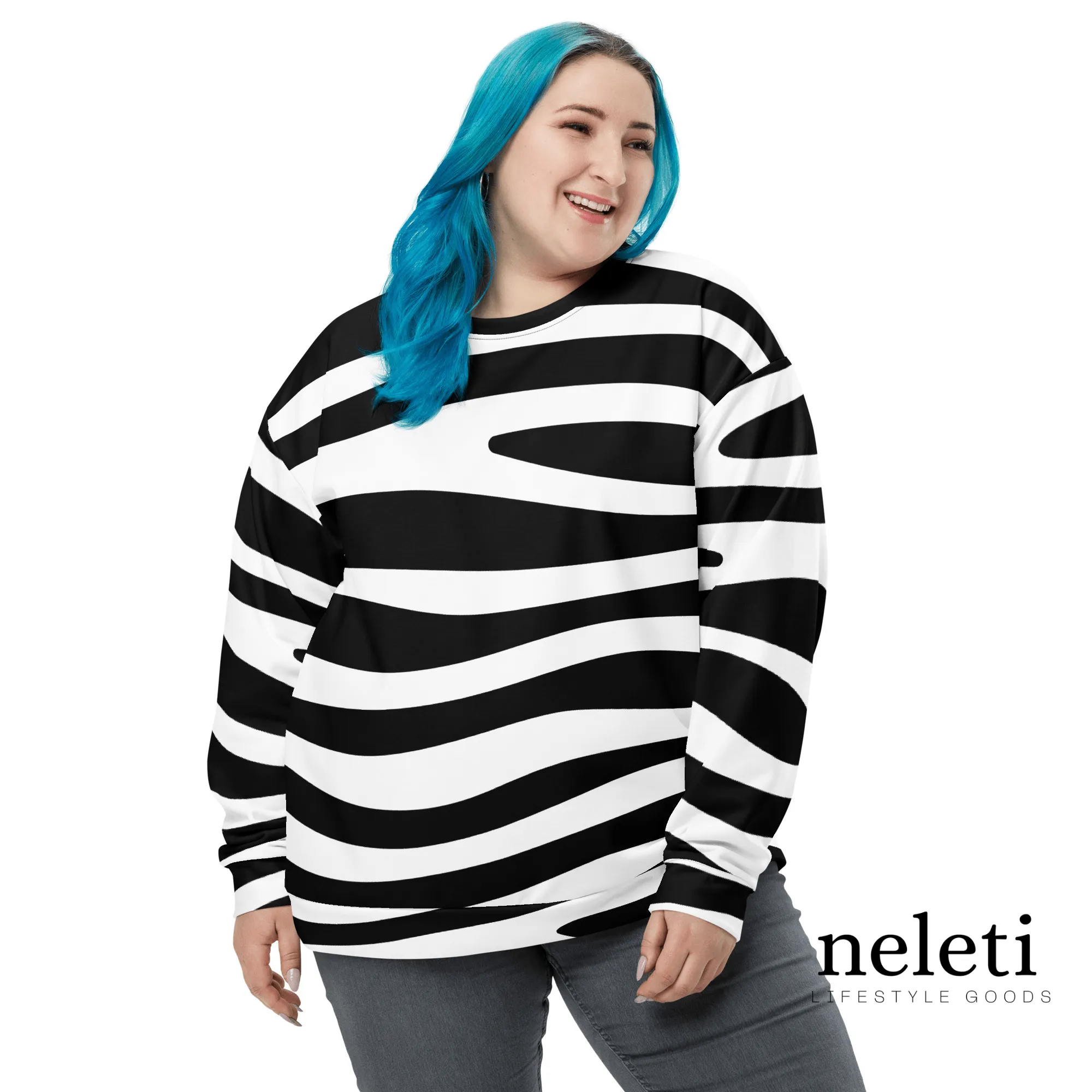 Striped Sweatshirt for Women - Elevate Your Style with Neleti.com