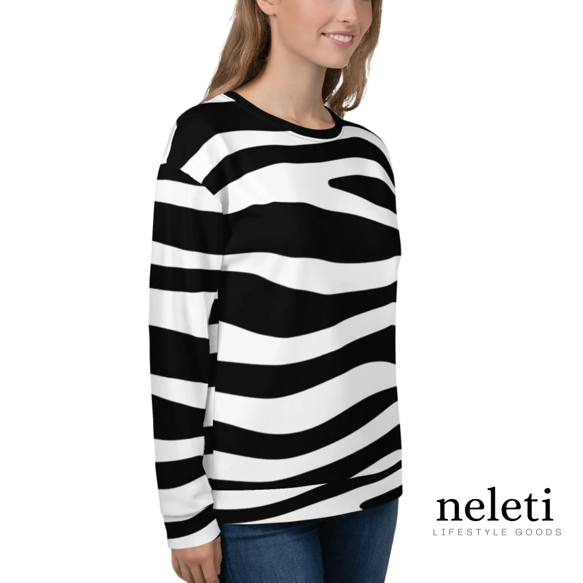 Striped Sweatshirt for Women - Elevate Your Style with Neleti.com