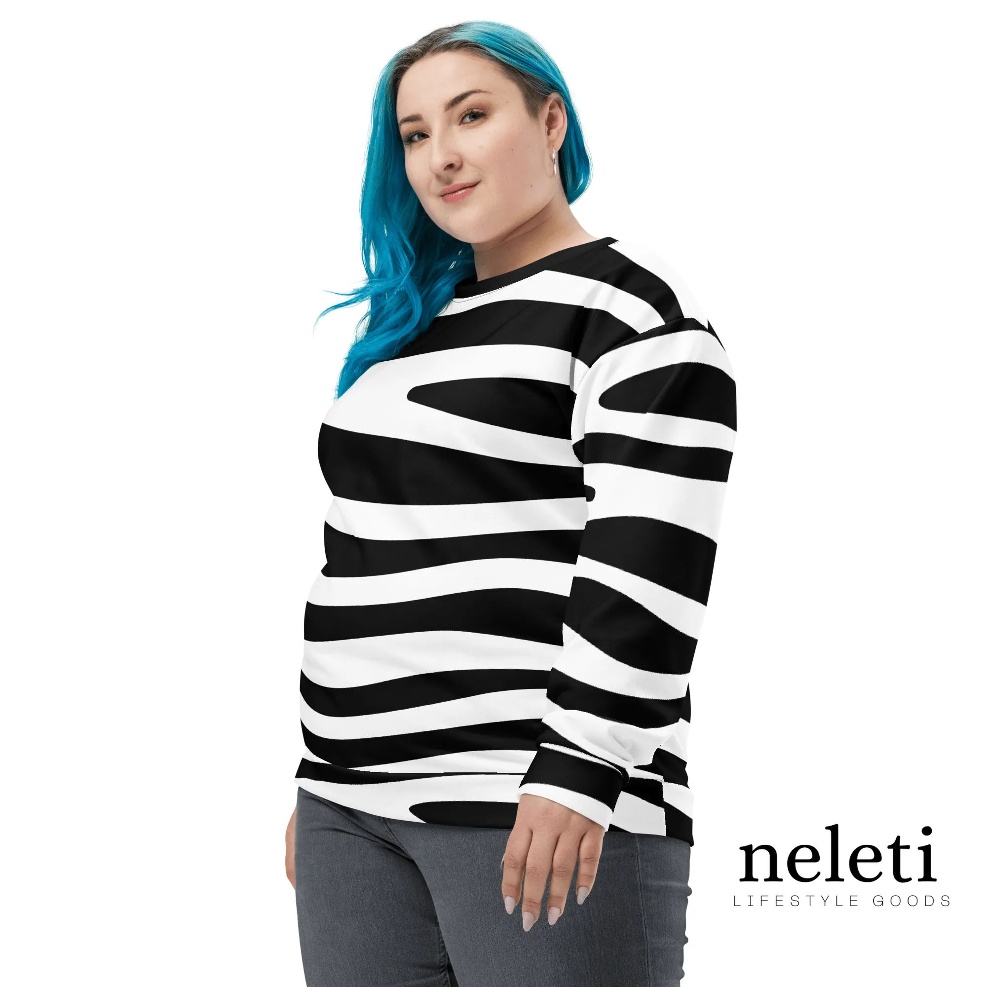 Striped Sweatshirt for Women - Elevate Your Style with Neleti.com