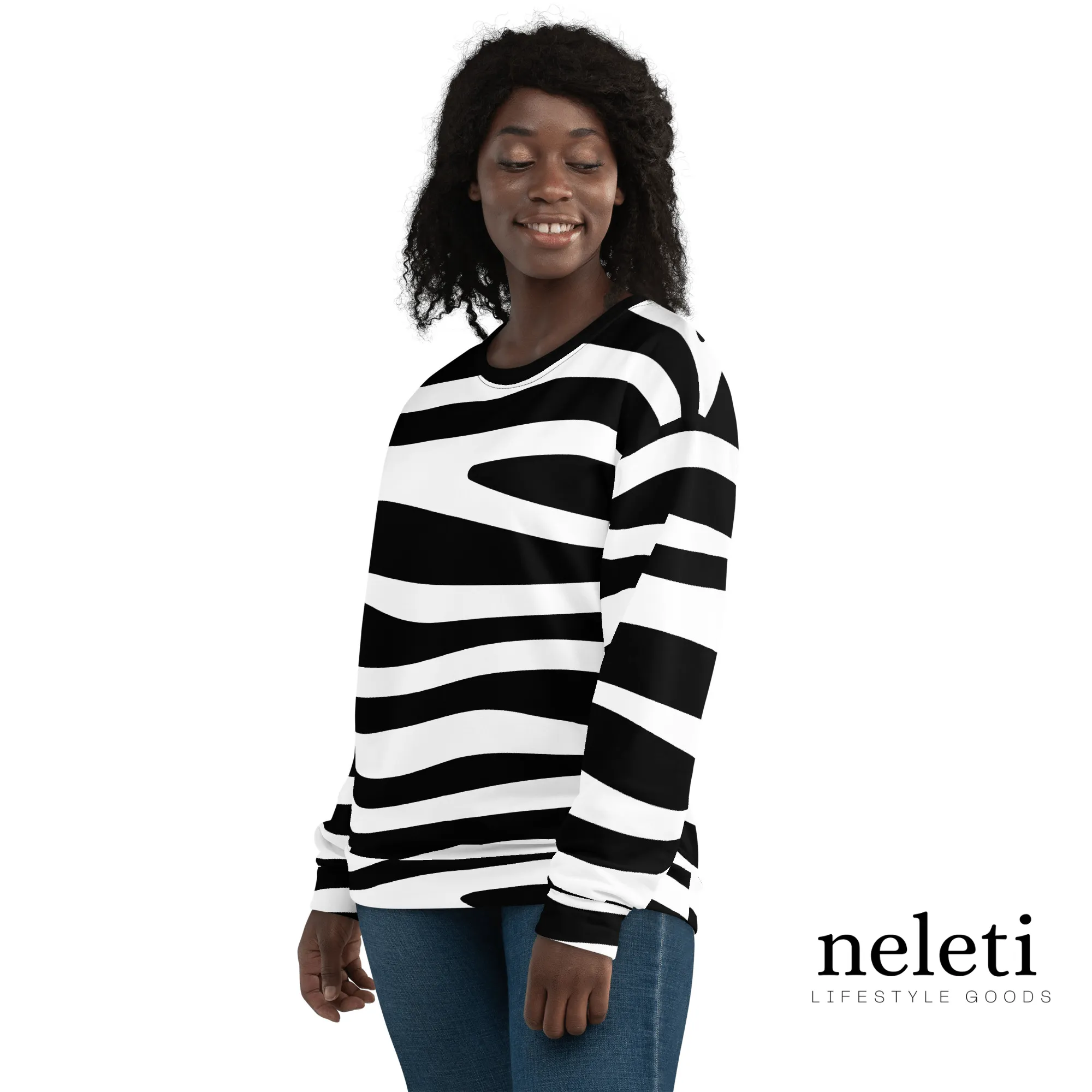 Striped Sweatshirt for Women - Elevate Your Style with Neleti.com