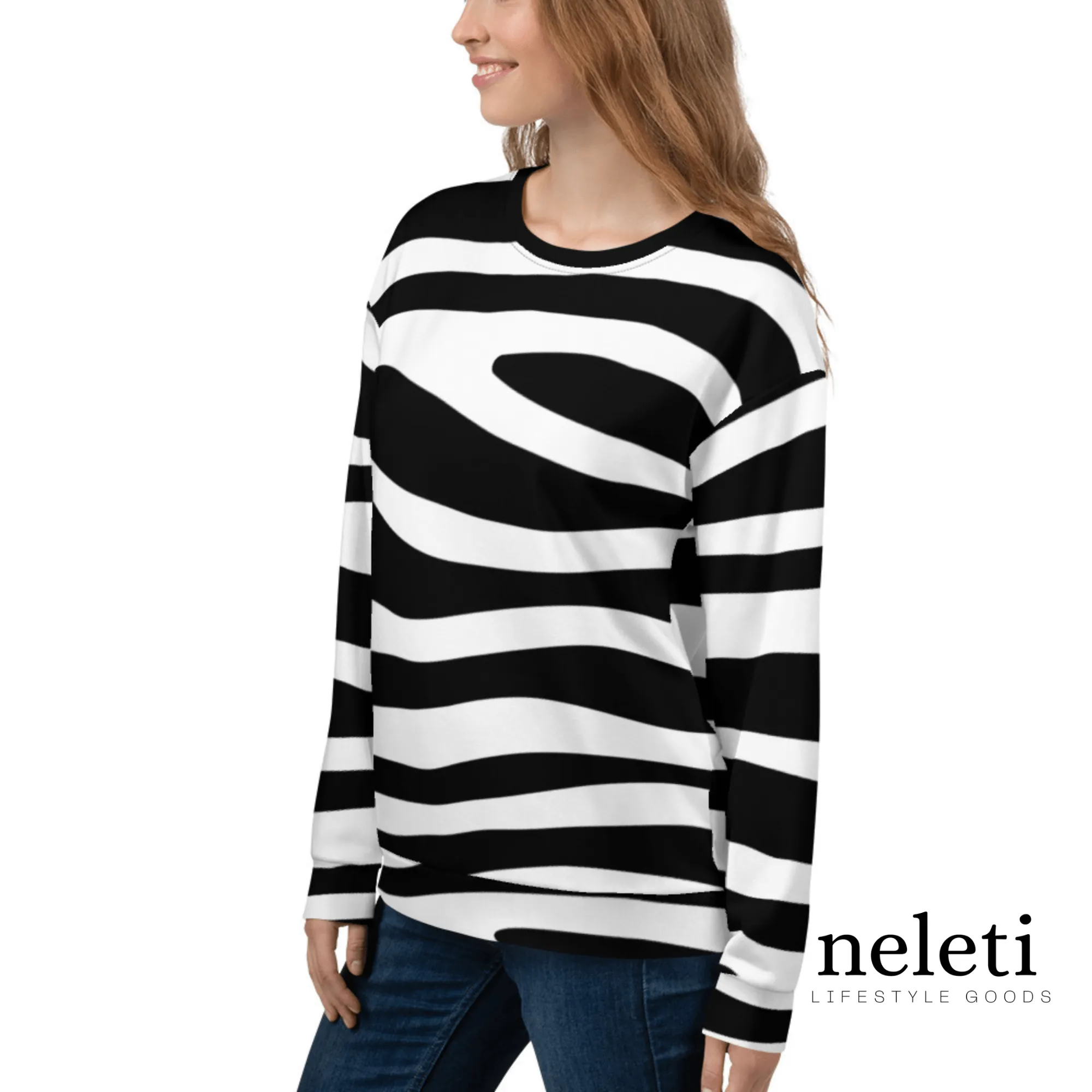 Striped Sweatshirt for Women - Elevate Your Style with Neleti.com