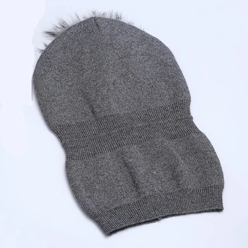 TEEK - Fluff Pompon Knitted Beanie