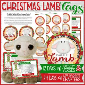 The Christmas Lamb Tradition {GIFT TAGS} PRINTABLE