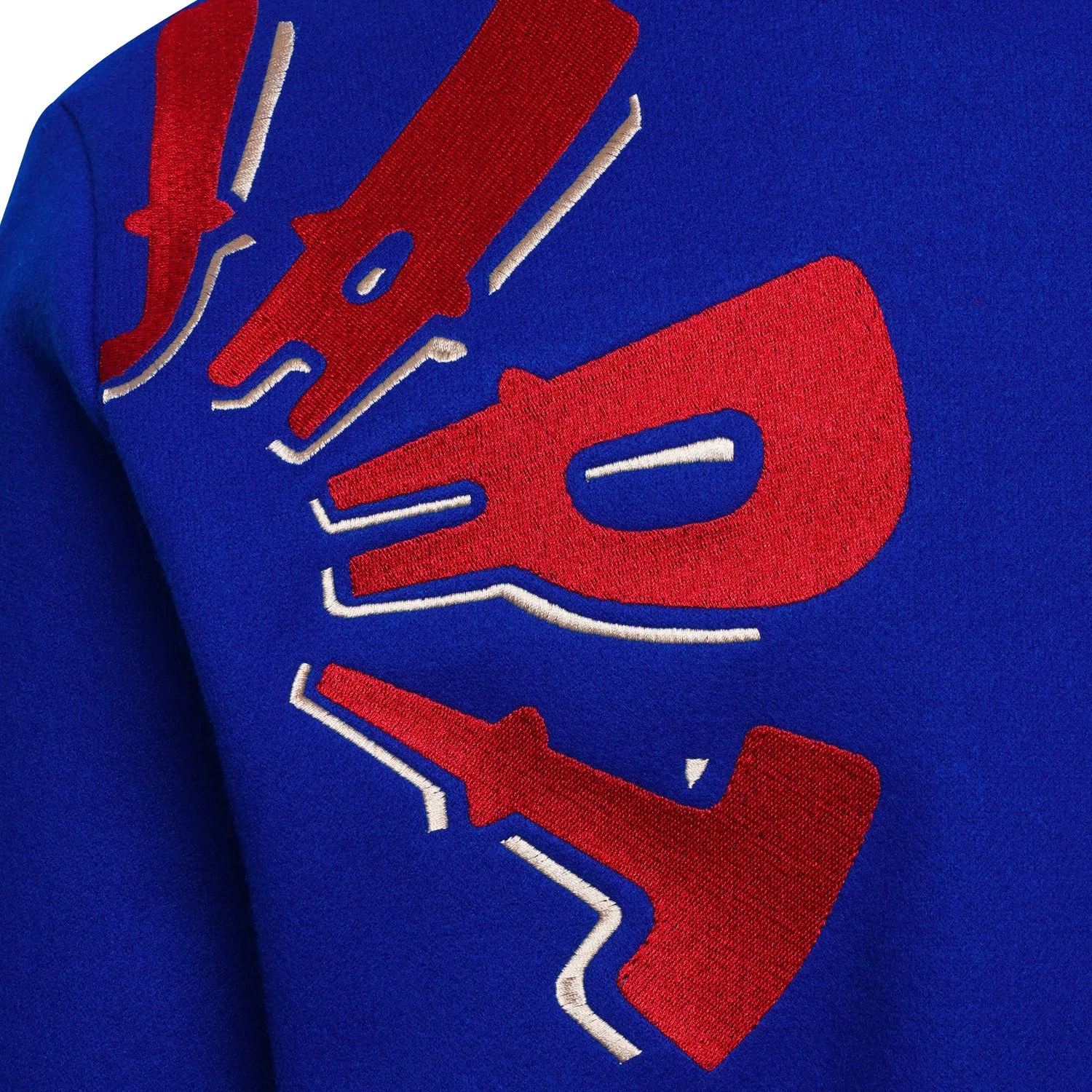 The Popart Varsity Jacket - Royal Blue