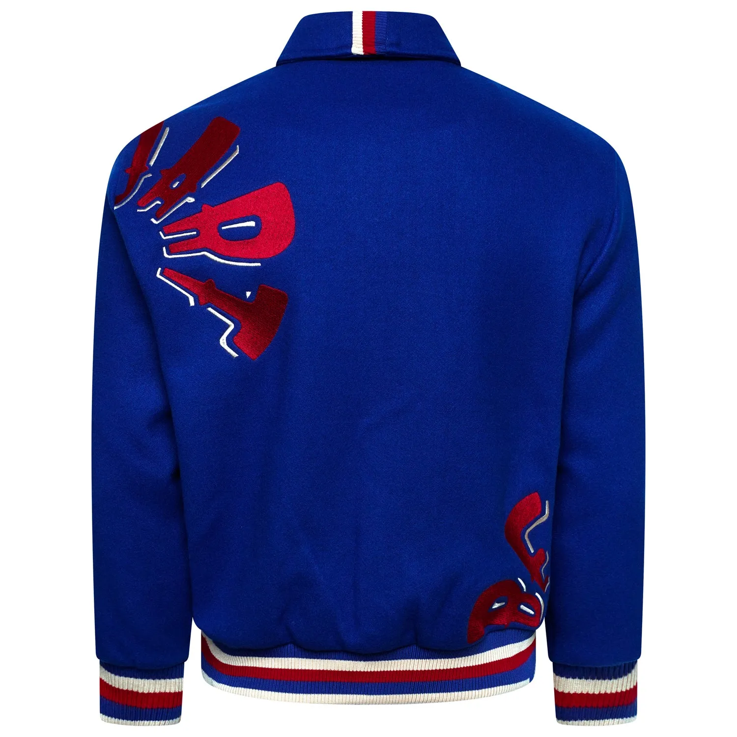 The Popart Varsity Jacket - Royal Blue