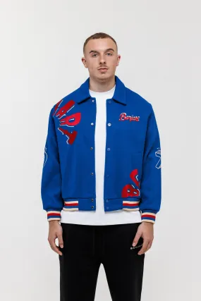 The Popart Varsity Jacket - Royal Blue