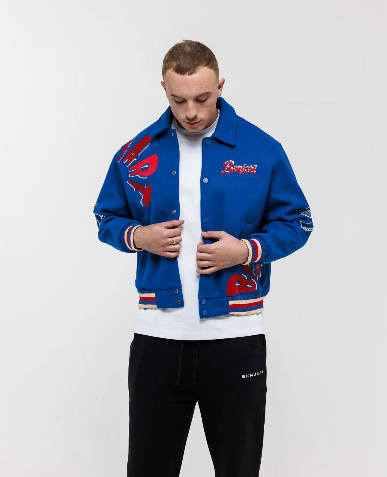 The Popart Varsity Jacket - Royal Blue