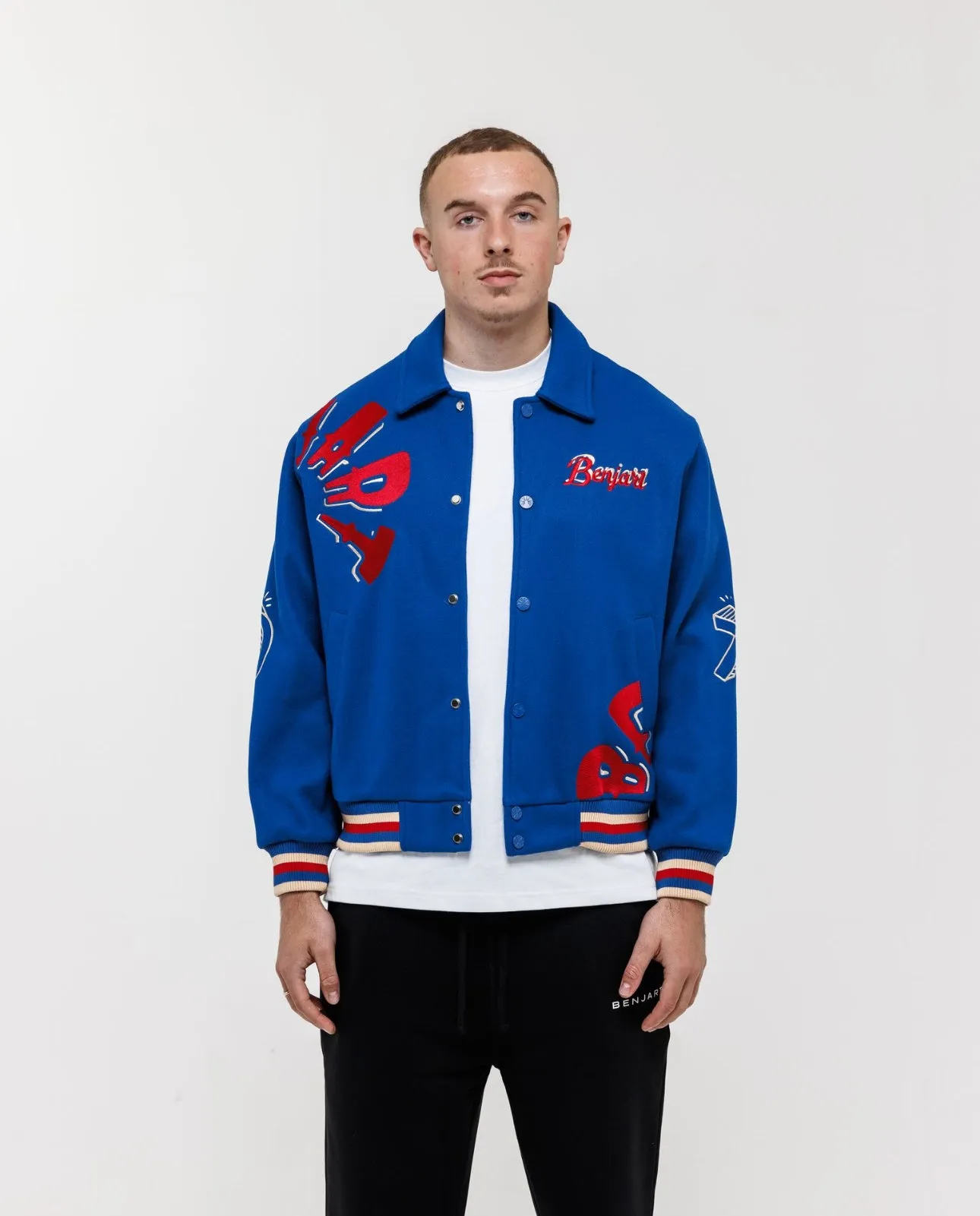 The Popart Varsity Jacket - Royal Blue