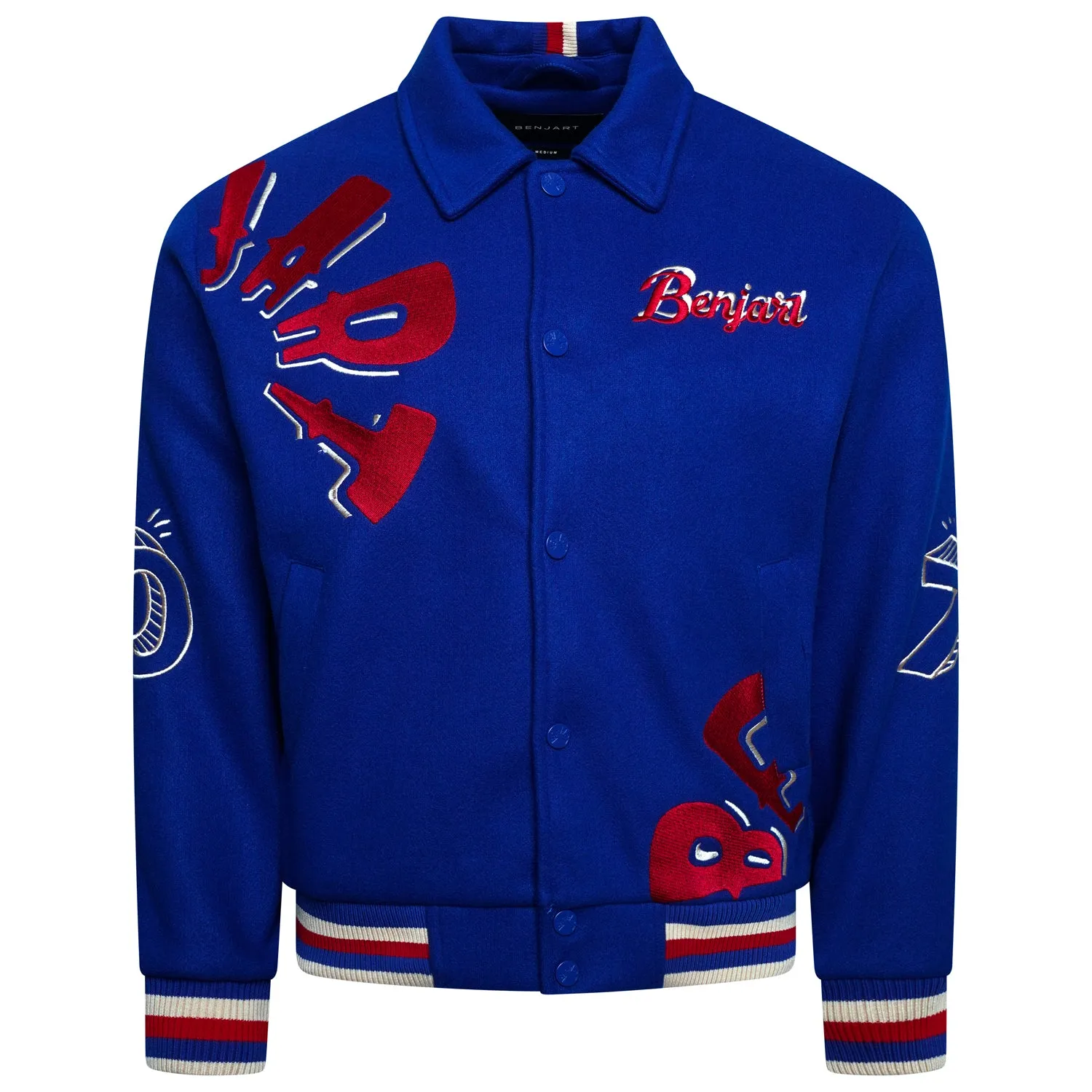 The Popart Varsity Jacket - Royal Blue