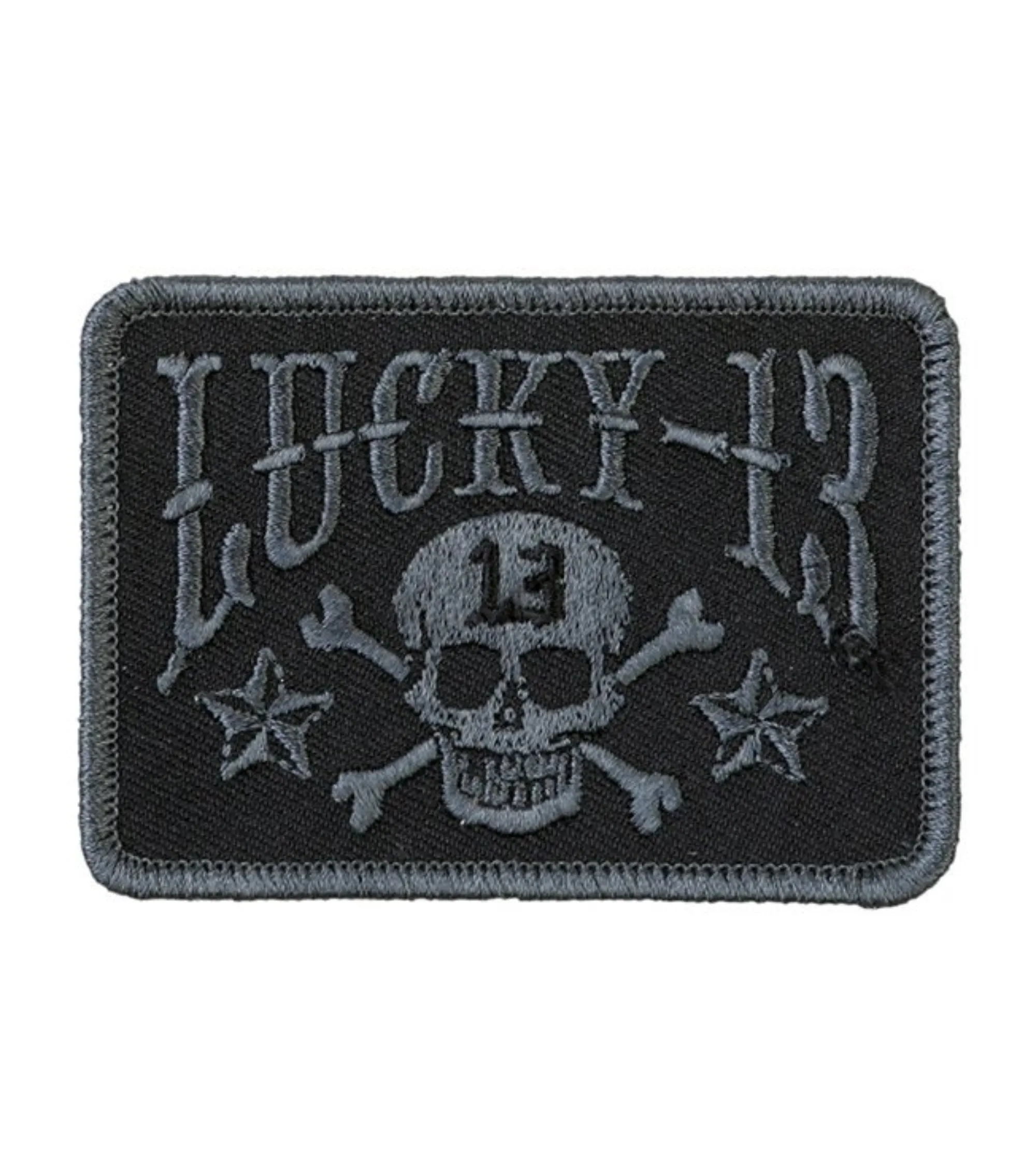 The SKULL STARS Patch - BLACK/BLACK